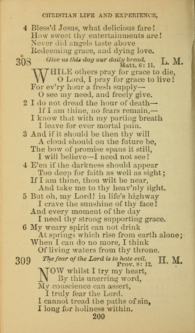 A Collection of Spiritual Hymns: adapted to the Various Kinds of Christian Worship, and especially designed for the use of the Brethren in Christ. 2nd ed. page 202