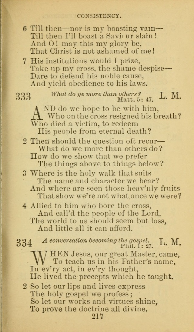 A Collection of Spiritual Hymns: adapted to the Various Kinds of Christian Worship, and especially designed for the use of the Brethren in Christ. 2nd ed. page 219