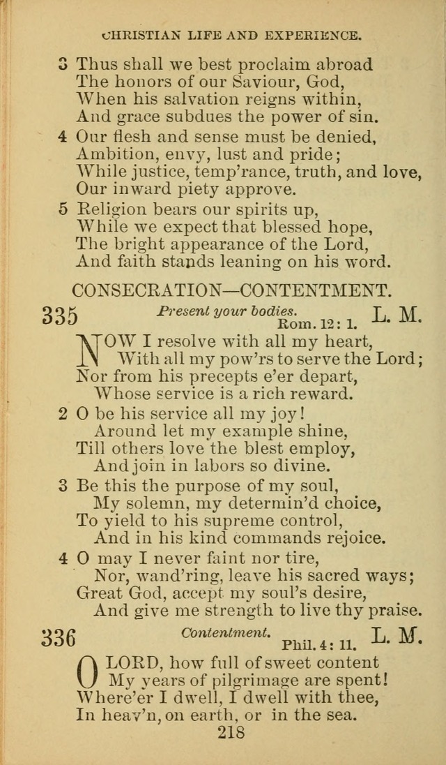 A Collection of Spiritual Hymns: adapted to the Various Kinds of Christian Worship, and especially designed for the use of the Brethren in Christ. 2nd ed. page 220