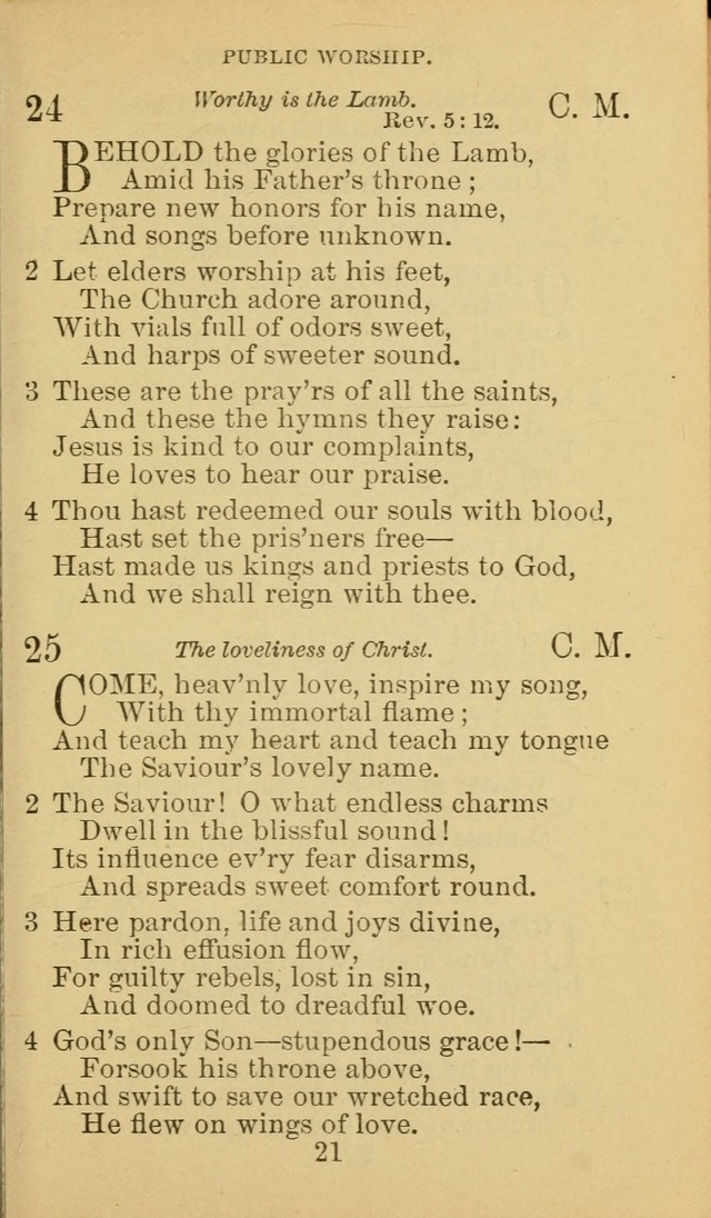 A Collection of Spiritual Hymns: adapted to the Various Kinds of Christian Worship, and especially designed for the use of the Brethren in Christ. 2nd ed. page 23