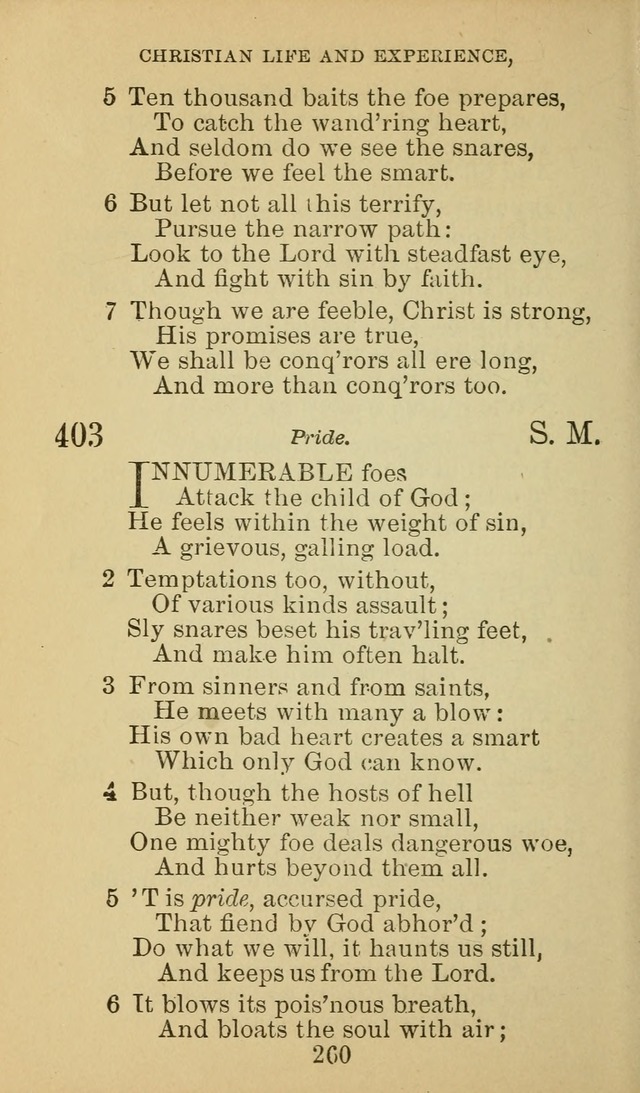 A Collection of Spiritual Hymns: adapted to the Various Kinds of Christian Worship, and especially designed for the use of the Brethren in Christ. 2nd ed. page 262
