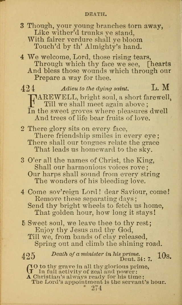 A Collection of Spiritual Hymns: adapted to the Various Kinds of Christian Worship, and especially designed for the use of the Brethren in Christ. 2nd ed. page 276