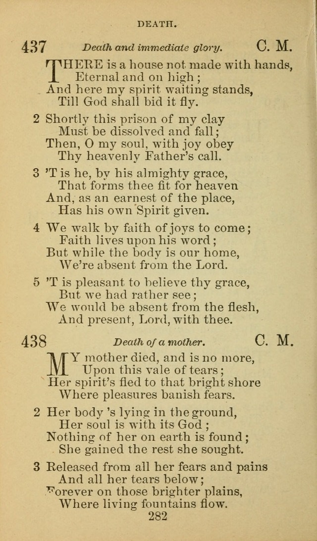 A Collection of Spiritual Hymns: adapted to the Various Kinds of Christian Worship, and especially designed for the use of the Brethren in Christ. 2nd ed. page 284