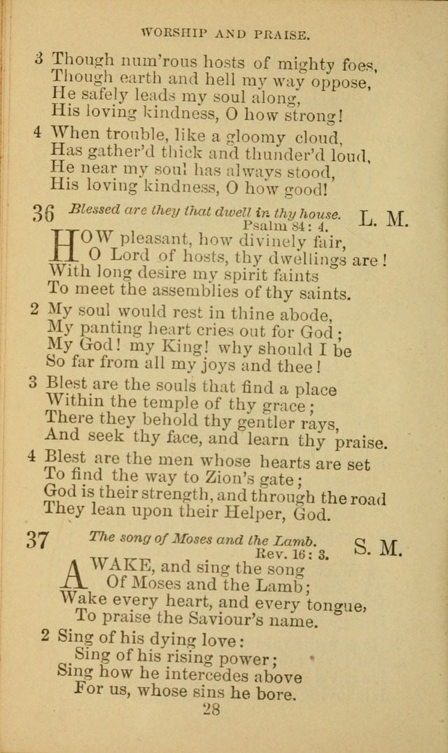 A Collection of Spiritual Hymns: adapted to the Various Kinds of Christian Worship, and especially designed for the use of the Brethren in Christ. 2nd ed. page 30