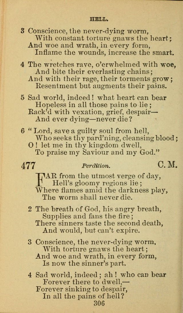 A Collection of Spiritual Hymns: adapted to the Various Kinds of Christian Worship, and especially designed for the use of the Brethren in Christ. 2nd ed. page 308