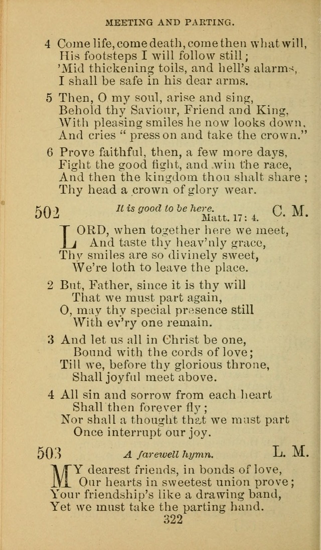 A Collection of Spiritual Hymns: adapted to the Various Kinds of Christian Worship, and especially designed for the use of the Brethren in Christ. 2nd ed. page 324
