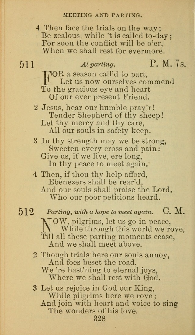 A Collection of Spiritual Hymns: adapted to the Various Kinds of Christian Worship, and especially designed for the use of the Brethren in Christ. 2nd ed. page 330