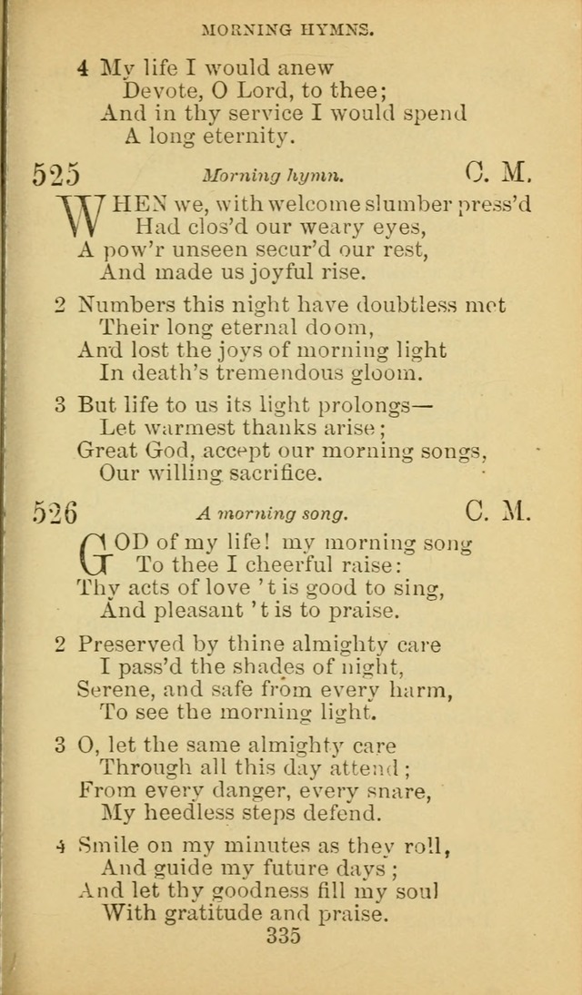 A Collection of Spiritual Hymns: adapted to the Various Kinds of Christian Worship, and especially designed for the use of the Brethren in Christ. 2nd ed. page 337
