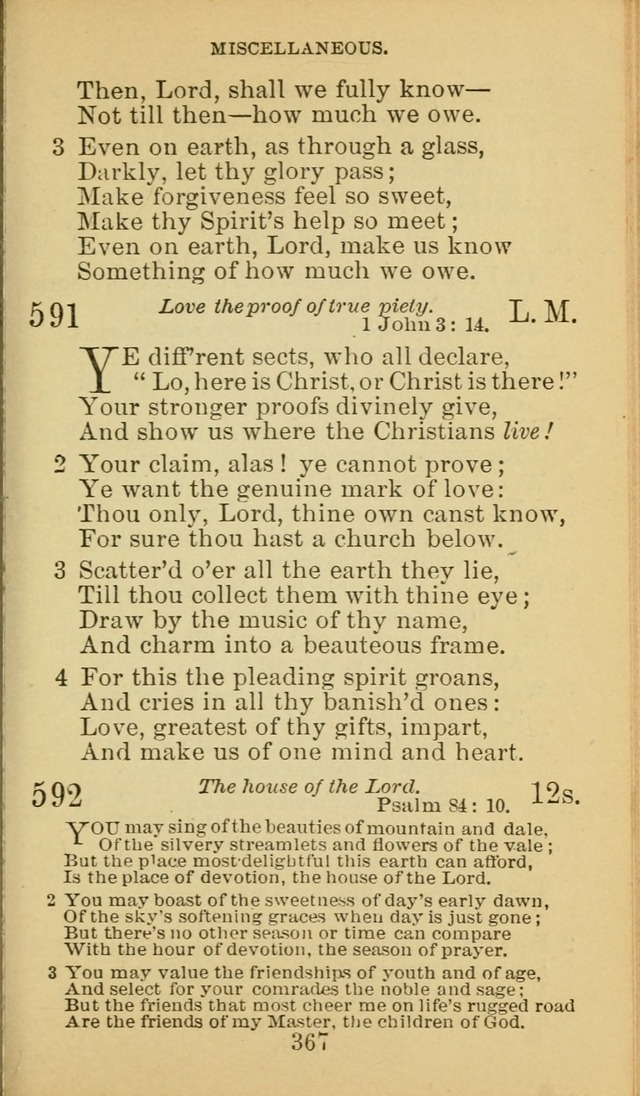 A Collection of Spiritual Hymns: adapted to the Various Kinds of Christian Worship, and especially designed for the use of the Brethren in Christ. 2nd ed. page 369