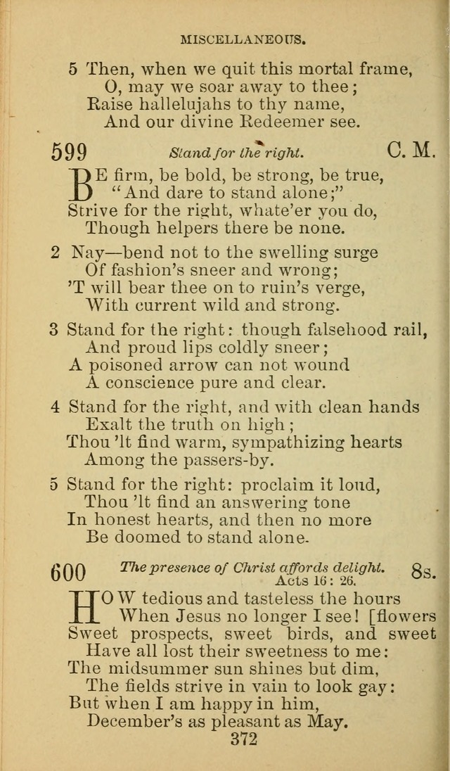 A Collection of Spiritual Hymns: adapted to the Various Kinds of Christian Worship, and especially designed for the use of the Brethren in Christ. 2nd ed. page 374