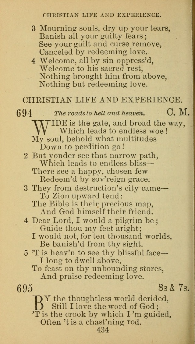 A Collection of Spiritual Hymns: adapted to the Various Kinds of Christian Worship, and especially designed for the use of the Brethren in Christ. 2nd ed. page 438