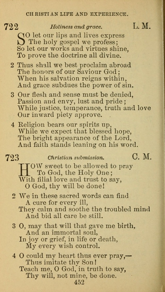 A Collection of Spiritual Hymns: adapted to the Various Kinds of Christian Worship, and especially designed for the use of the Brethren in Christ. 2nd ed. page 456
