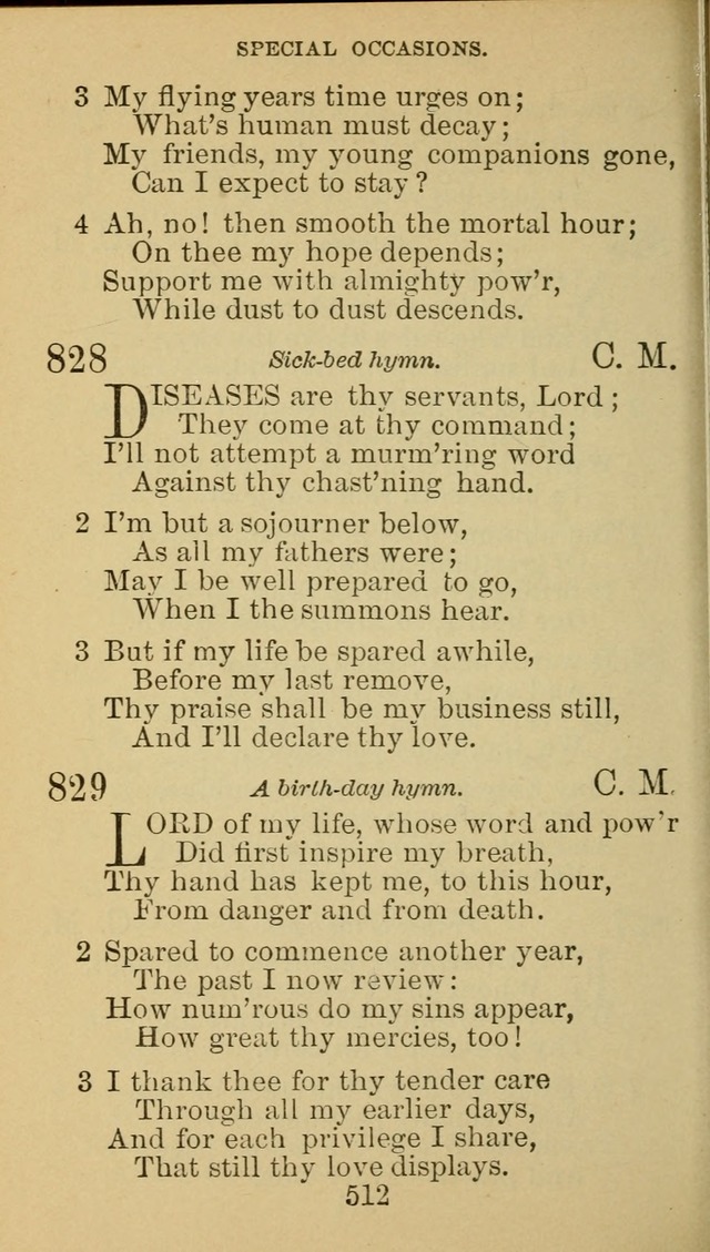 A Collection of Spiritual Hymns: adapted to the Various Kinds of Christian Worship, and especially designed for the use of the Brethren in Christ. 2nd ed. page 518