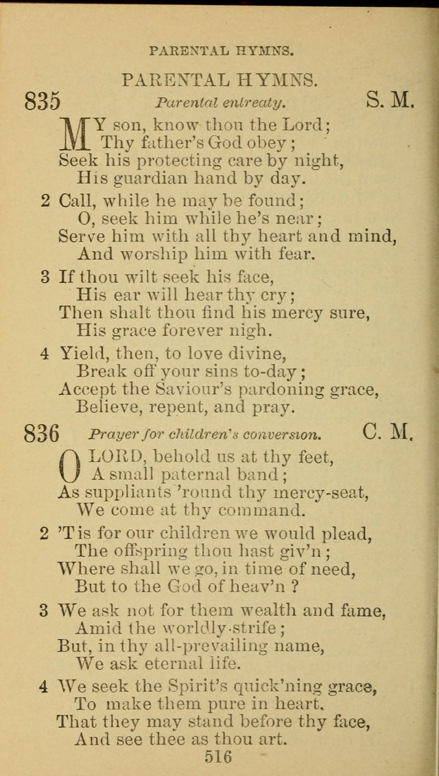 A Collection of Spiritual Hymns: adapted to the Various Kinds of Christian Worship, and especially designed for the use of the Brethren in Christ. 2nd ed. page 522