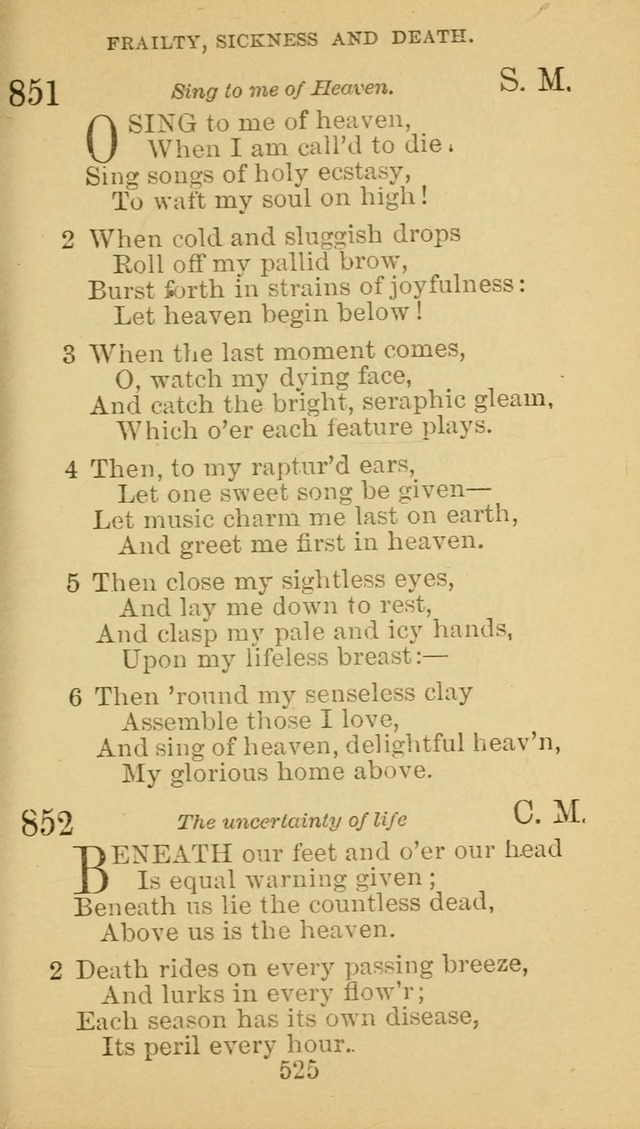A Collection of Spiritual Hymns: adapted to the Various Kinds of Christian Worship, and especially designed for the use of the Brethren in Christ. 2nd ed. page 531