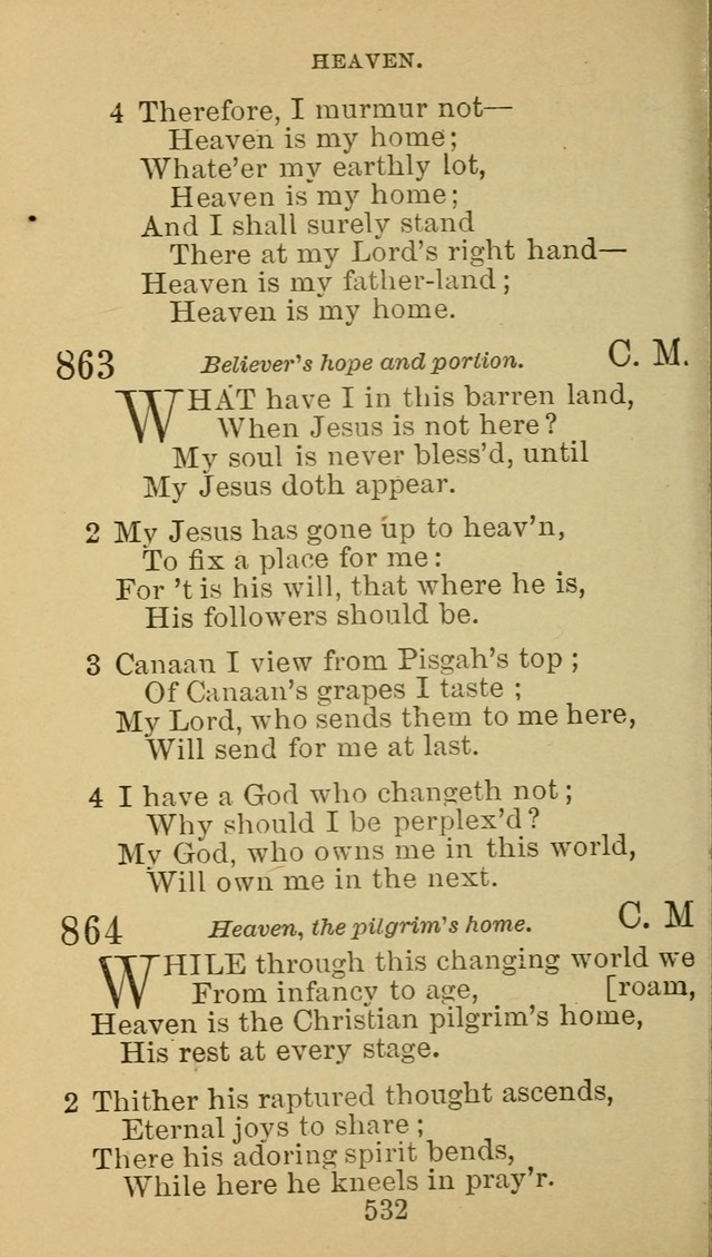 A Collection of Spiritual Hymns: adapted to the Various Kinds of Christian Worship, and especially designed for the use of the Brethren in Christ. 2nd ed. page 538
