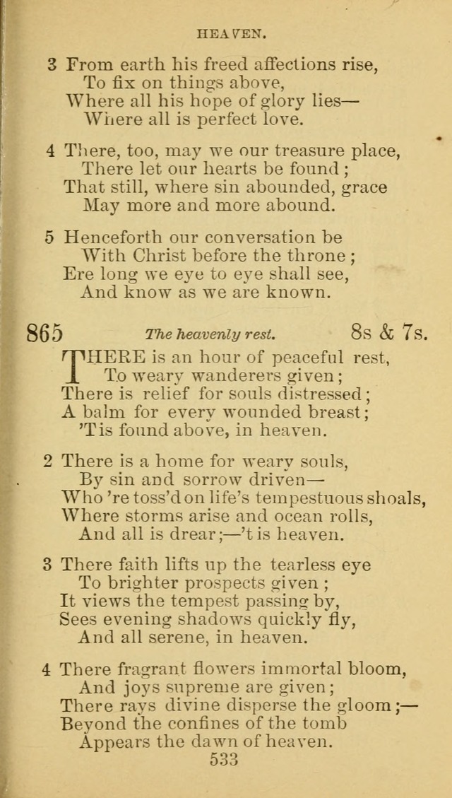 A Collection of Spiritual Hymns: adapted to the Various Kinds of Christian Worship, and especially designed for the use of the Brethren in Christ. 2nd ed. page 539