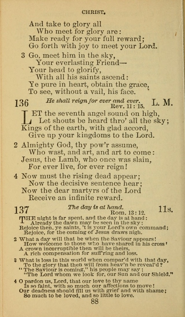 A Collection of Spiritual Hymns: adapted to the Various Kinds of Christian Worship, and especially designed for the use of the Brethren in Christ. 2nd ed. page 90
