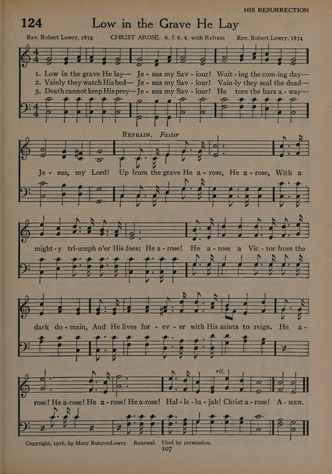 The Church School Hymnal for Youth page 107