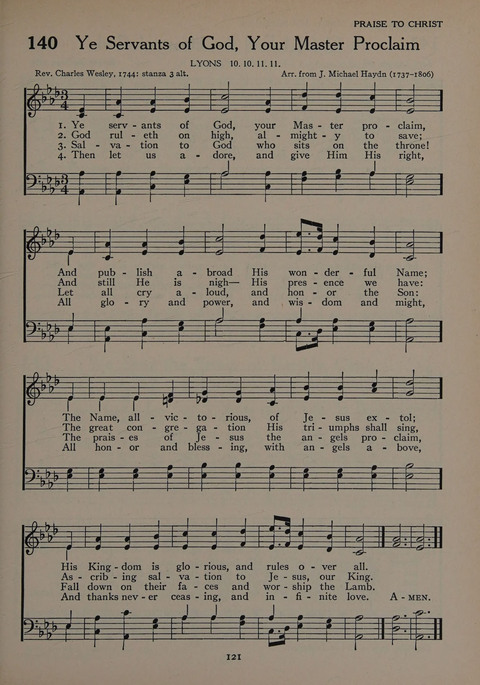 The Church School Hymnal for Youth page 121