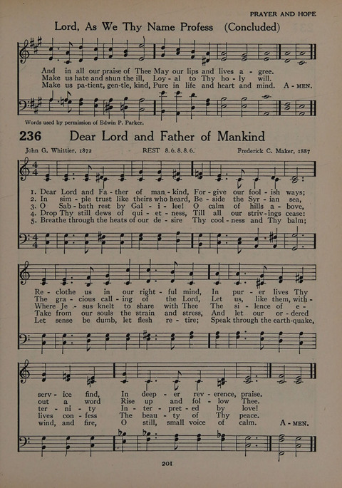 The Church School Hymnal for Youth page 201