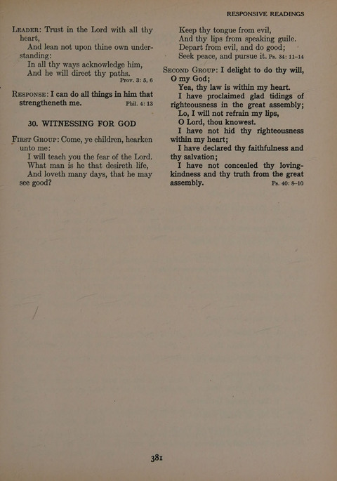 The Church School Hymnal for Youth page 381