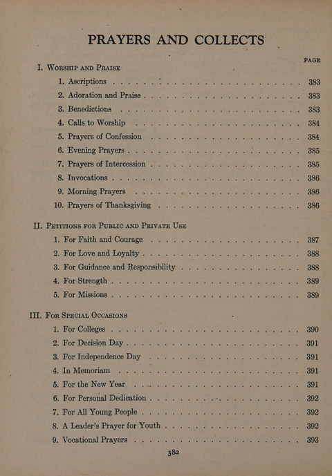 The Church School Hymnal for Youth page 382