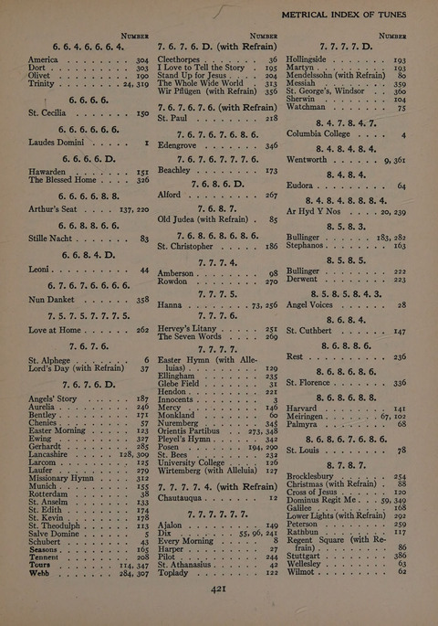 The Church School Hymnal for Youth page 421