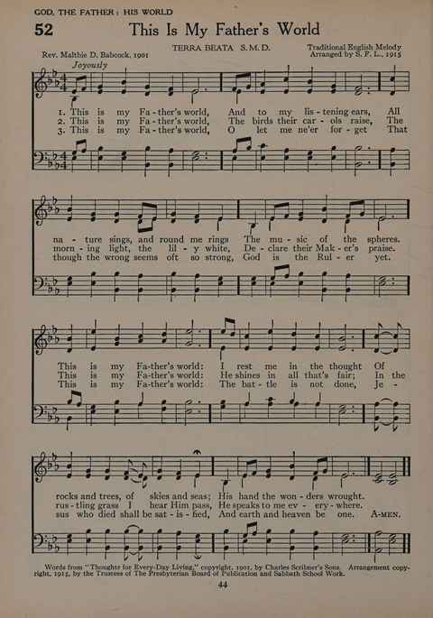 The Church School Hymnal for Youth page 44