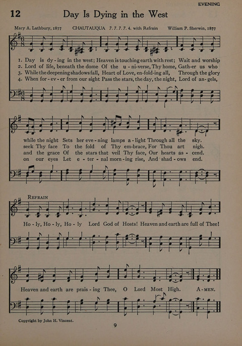 The Church School Hymnal for Youth page 9