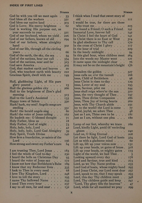 The Church School Hymnal for Youth page xiii