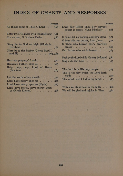 The Church School Hymnal for Youth page xvi