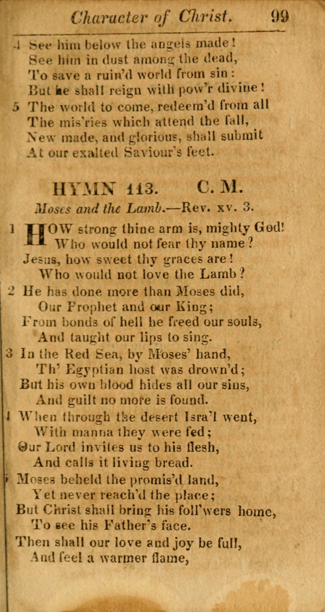 A Choice Selection of Psalms, Hymns and Spiritual Songs for the use of  Christians page 100