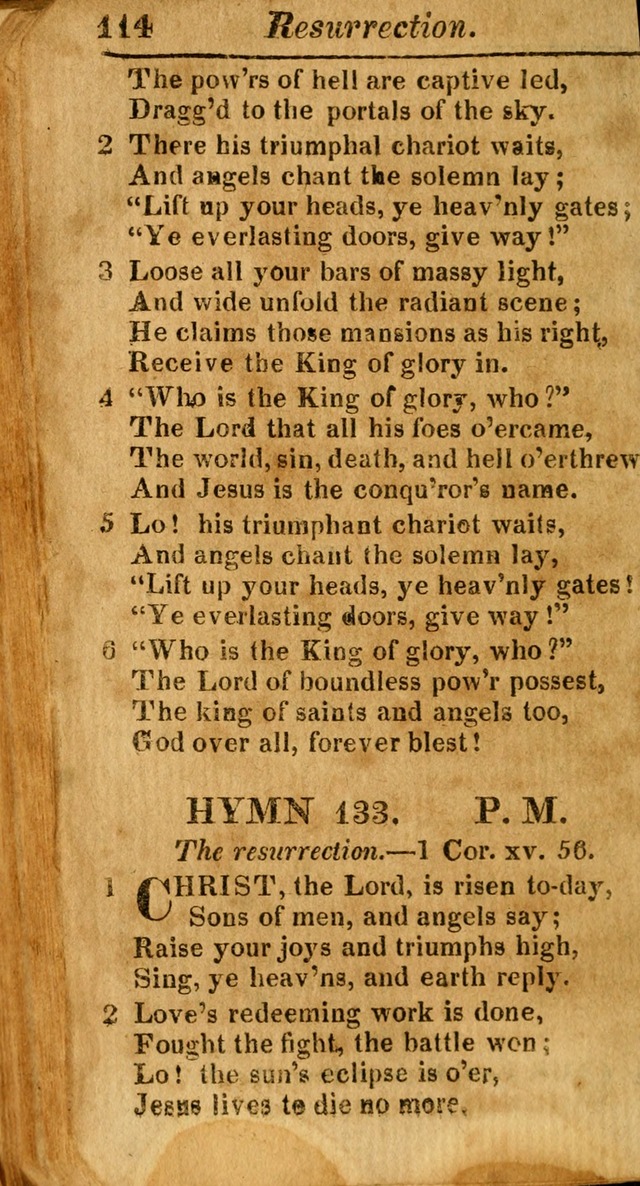 A Choice Selection of Psalms, Hymns and Spiritual Songs for the use of  Christians page 115