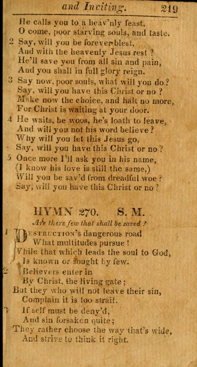 A Choice Selection of Psalms, Hymns and Spiritual Songs for the use of  Christians page 212