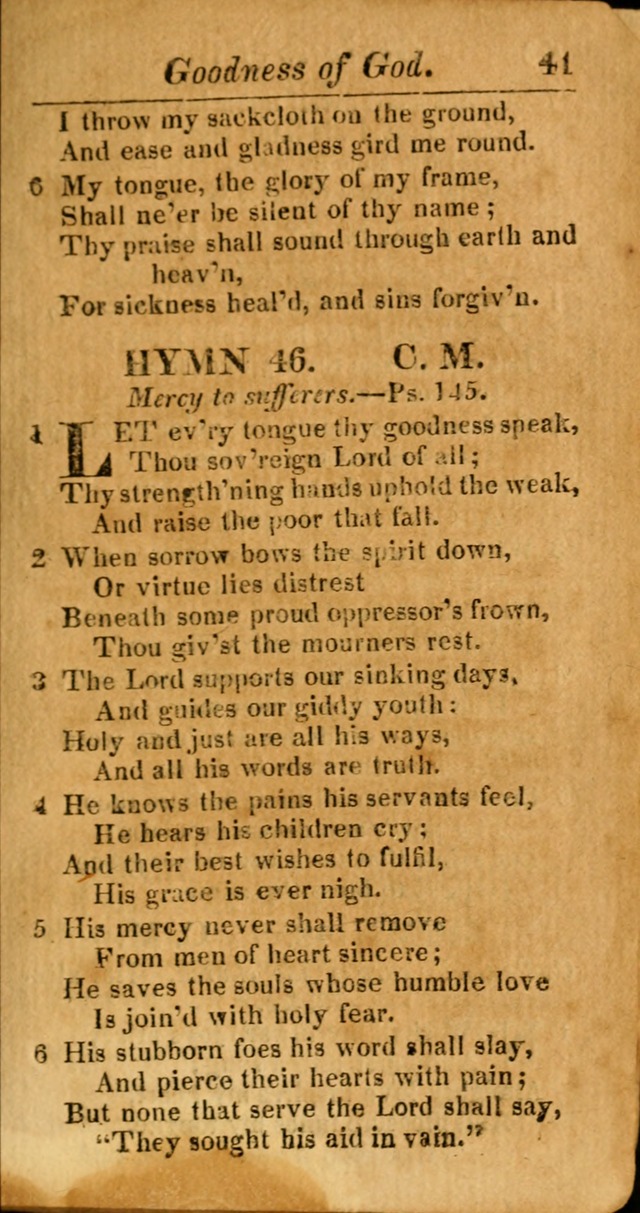 A Choice Selection of Psalms, Hymns and Spiritual Songs for the use of  Christians page 42
