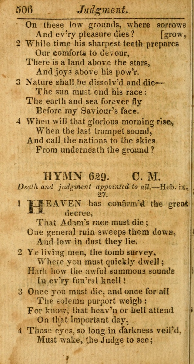 A Choice Selection of Psalms, Hymns and Spiritual Songs for the use of  Christians page 499