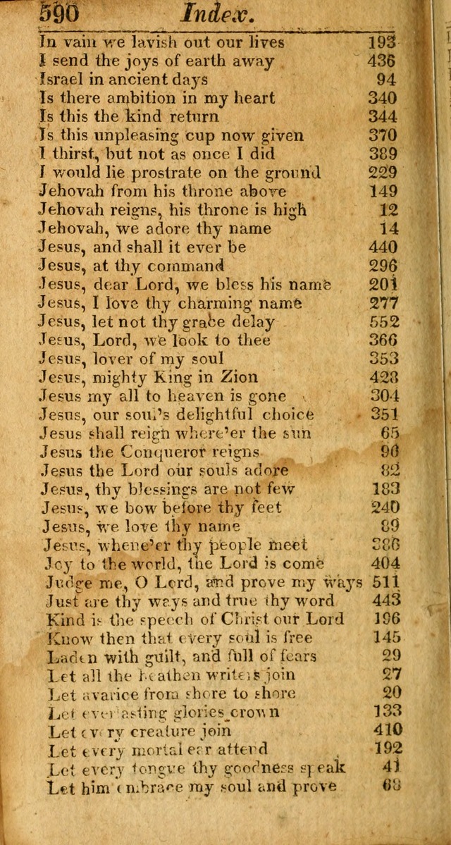 A Choice Selection of Psalms, Hymns and Spiritual Songs for the use of  Christians page 583