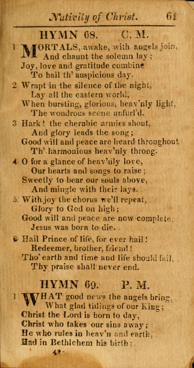 A Choice Selection of Psalms, Hymns and Spiritual Songs for the use of  Christians page 62