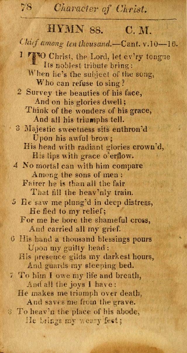 A Choice Selection of Psalms, Hymns and Spiritual Songs for the use of  Christians page 79