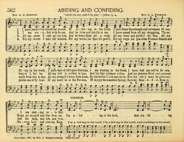 Christ in Song: for all religious services nearly one thousand best gospel hymns, new and old with responsive scripture readings (Rev. and Enl.) page 354