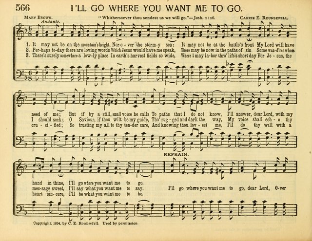 Christ in Song: for all religious services nearly one thousand best gospel hymns, new and old with responsive scripture readings (Rev. and Enl.) page 358