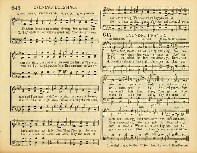 Christ in Song: for all religious services nearly one thousand best gospel hymns, new and old with responsive scripture readings (Rev. and Enl.) page 409