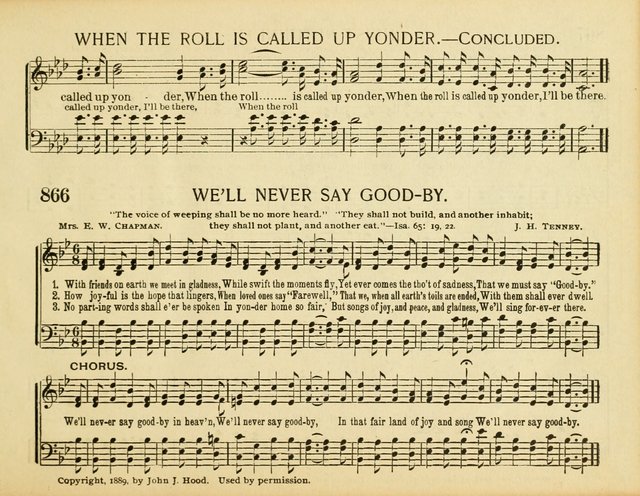 Christ in Song: for all religious services nearly one thousand best gospel hymns, new and old with responsive scripture readings (Rev. and Enl.) page 491