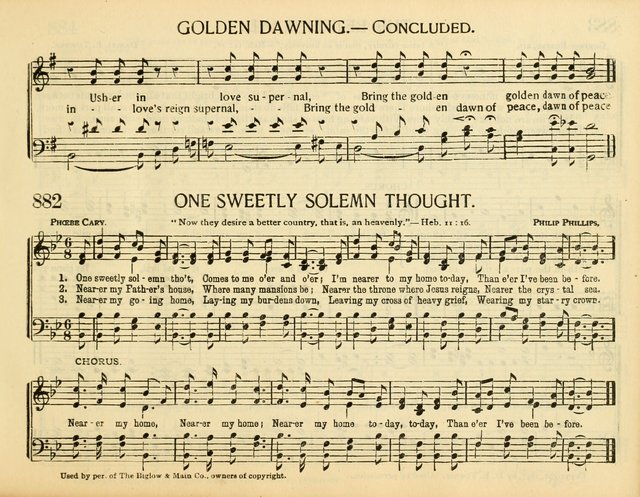 Christ in Song: for all religious services nearly one thousand best gospel hymns, new and old with responsive scripture readings (Rev. and Enl.) page 507