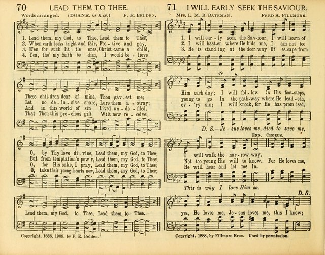 Christ in Song: for all religious services nearly one thousand best gospel hymns, new and old with responsive scripture readings (Rev. and Enl.) page 70