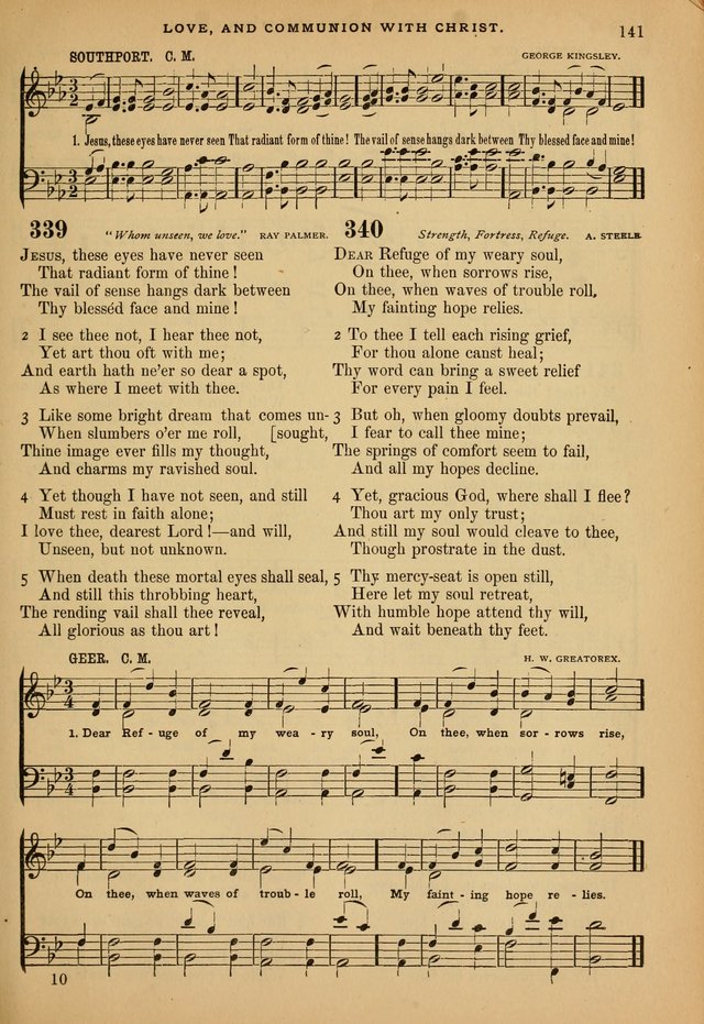 The Calvary Selection of Spiritual Songs: with music for use in social meetings. page 141