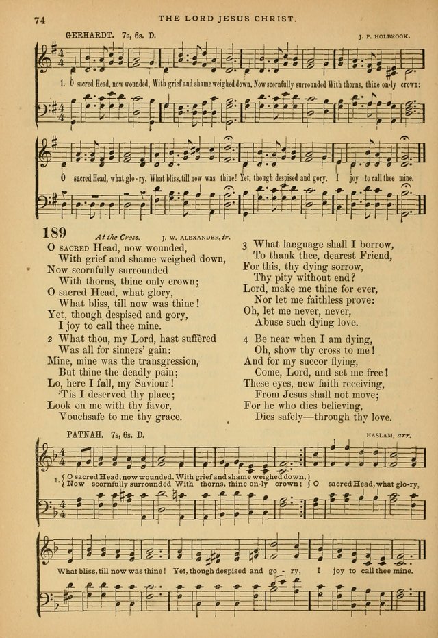The Calvary Selection of Spiritual Songs: with music for use in social meetings. page 74