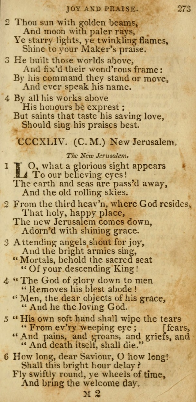 The Cluster of Spiritual Songs, Divine Hymns and Sacred Poems: being chiefly a collection (3rd ed. rev.) page 273