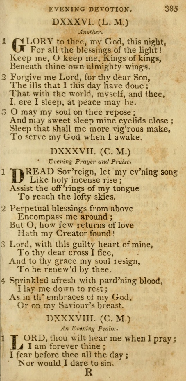 The Cluster of Spiritual Songs, Divine Hymns and Sacred Poems: being chiefly a collection (3rd ed. rev.) page 385